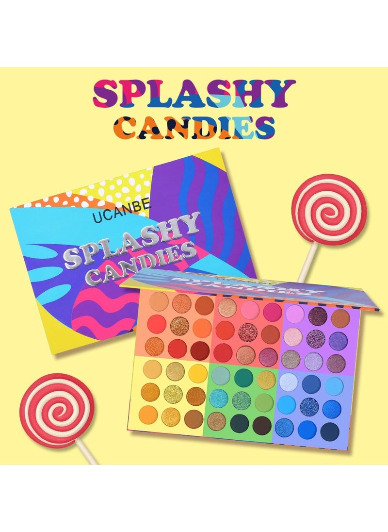 لوحة ظلال العيون UCANBE Splashy Candies المكونة من 54 لونًا لمكياج مستوحى من الحلوى النابضة بالحياة - pzsku/Z4C89366008F17C9985D9Z/45/_/1723645525/d64c3d9e-f1ca-4a17-835f-1463a3a8e13e