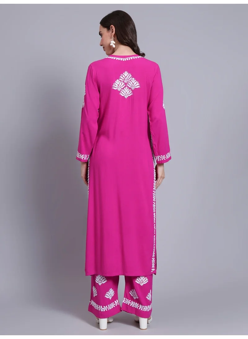 الايا مجموعة كورتا شيكانكاري رايون المطرزة يدويًا للسيدات AL4084KS