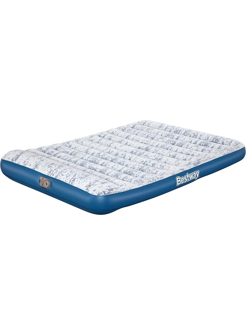 Bestway Tritech Fashion Flock Air Mattress Queen Built-in AC Pump 2.03m x 1.52m x 30cm - No:67836 - Image 1