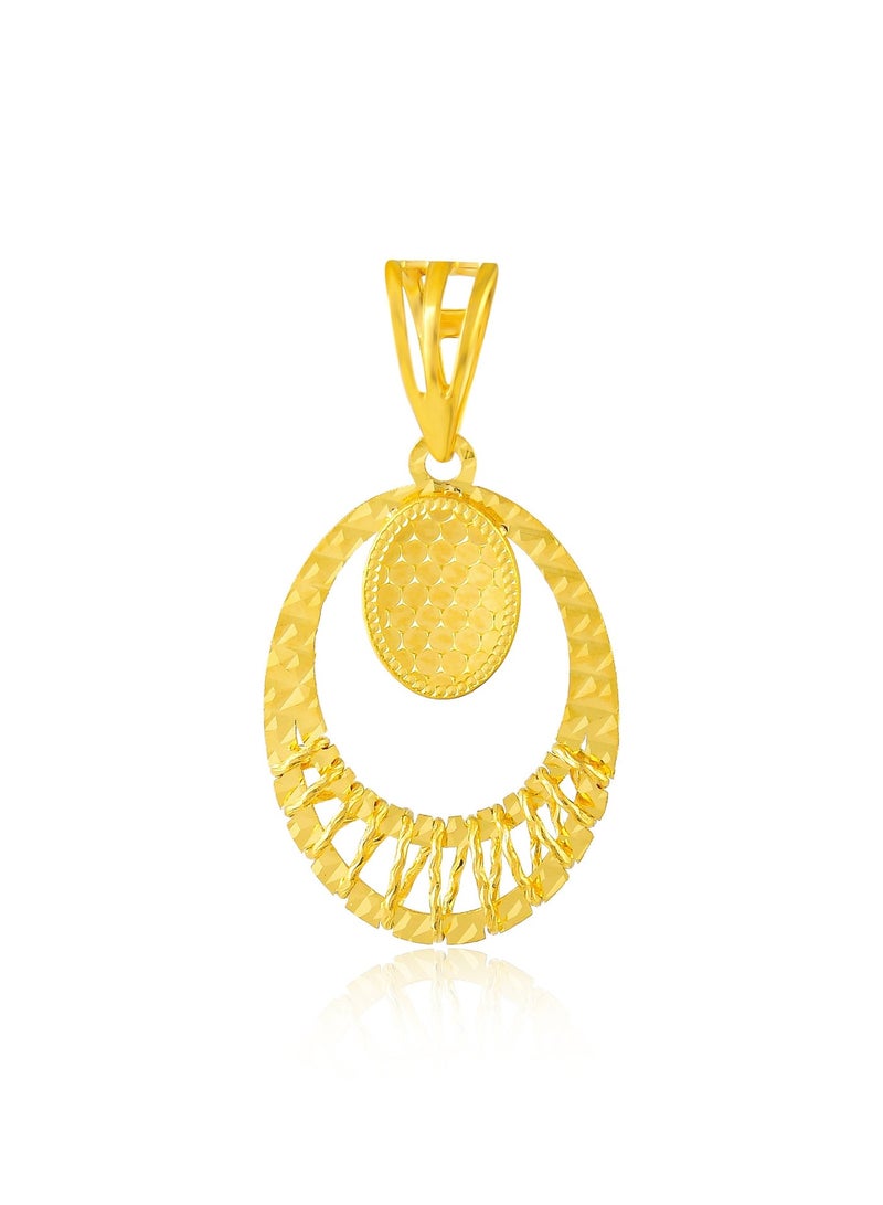 بفلح للمجوهرات قلادة من الذهب عيار 22 قيراطًا - ارتقِ بأناقتك إلى مستويات ملكية - Image 1