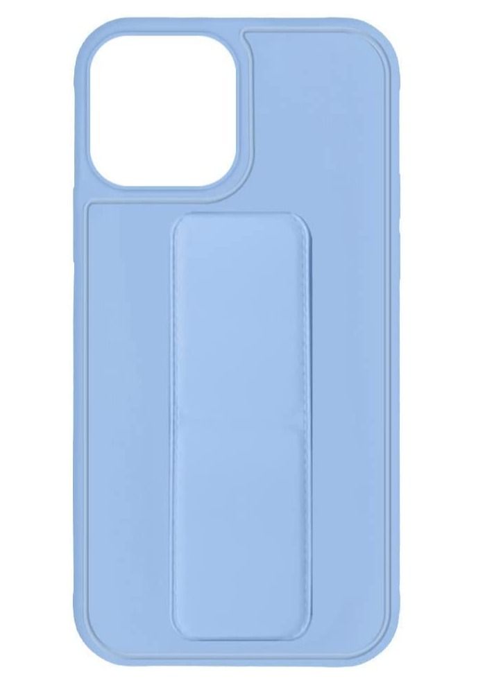 VITION Case Cover For iPhone 13 Pro Max, Finger Grip Phone holder Case Car Magnetic Multi-function 3 in 1 Shockproof Back Cover Protective Case (iPhone 13 Pro Max light blue) - Image 3