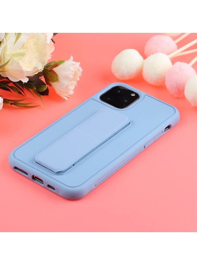 VITION Case Cover For iPhone 13 Pro Max, Finger Grip Phone holder Case Car Magnetic Multi-function 3 in 1 Shockproof Back Cover Protective Case (iPhone 13 Pro Max light blue) - Image 4