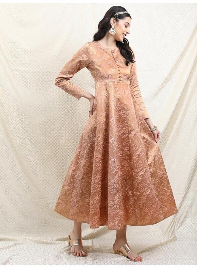 Vishudh Women's Dress & Dupatta Set | Ready-to-Wear for Women | Coordinate Fashion gold/mustard L - Image 4