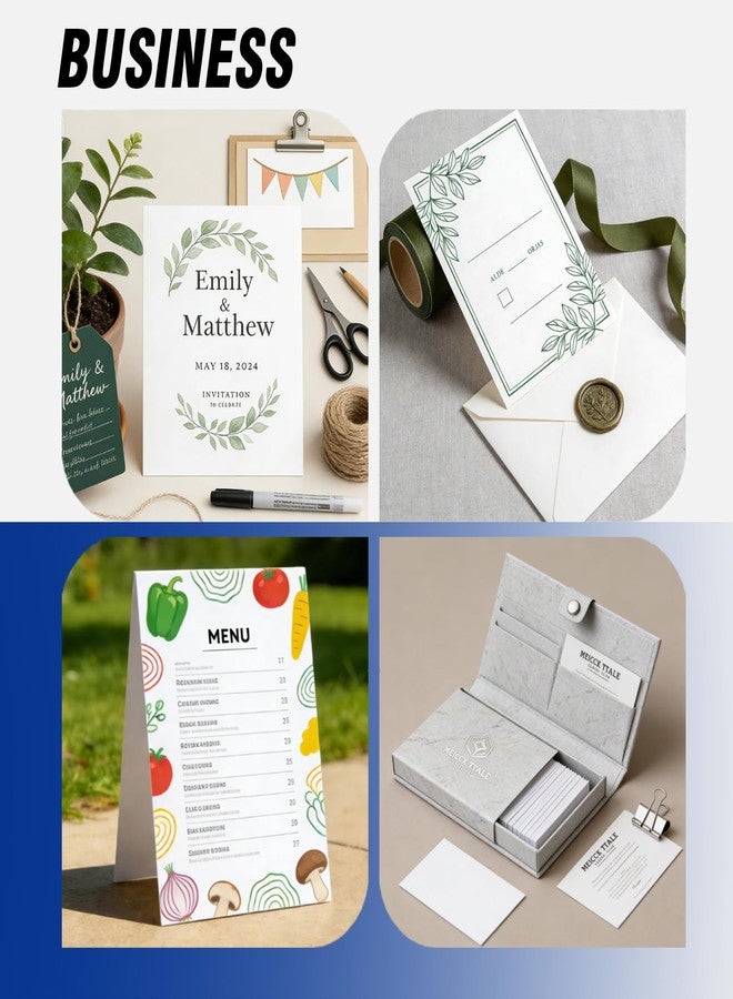 WritePads Veritas Cardstock Printer Paper, White Copy Paper, 8.5” x 11” Computer Paper, 110lb/199gsm Multi-Purpose paper, 100 Sheets Card Stock, Made in USA - Image 4