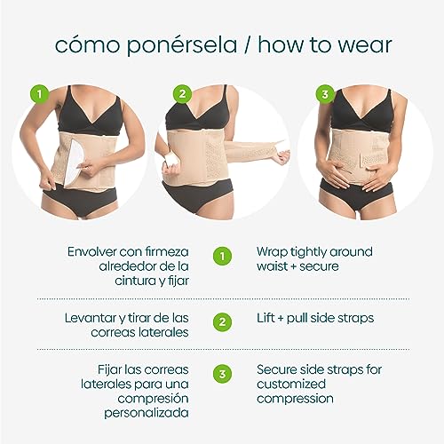 UpSpring Faja postpartum belly band, after baby shapewear wrap, large/xl, black, (Pack of 1) - Image 4