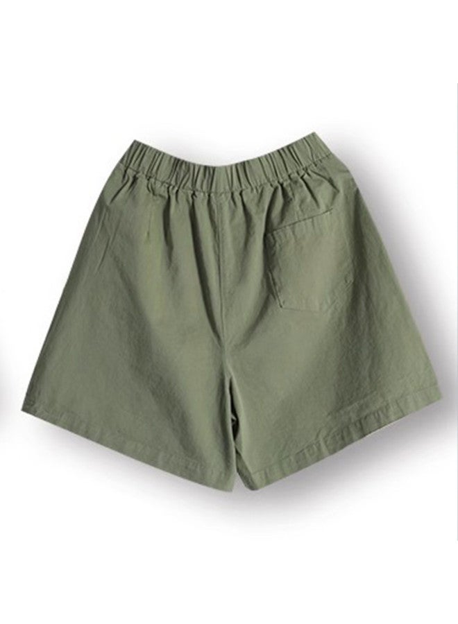 XINYANG Women's Cargo Wide-leg Shorts 2025 Summer Unisex Plus Size Loose Fit Cotton Casual 5-point Shorts - Image 5