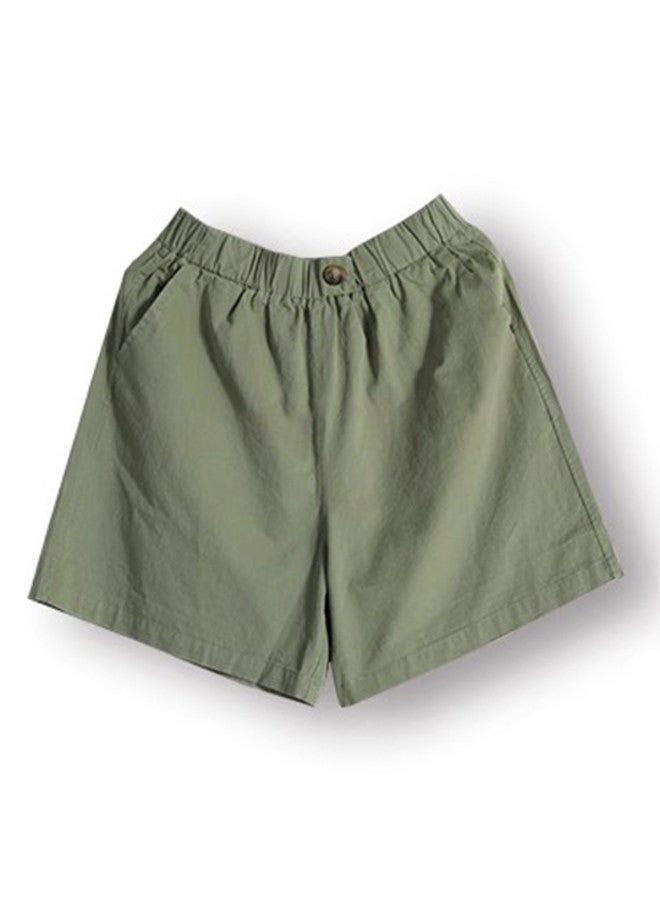 XINYANG Women's Cargo Wide-leg Shorts 2025 Summer Unisex Plus Size Loose Fit Cotton Casual 5-point Shorts - Image 4