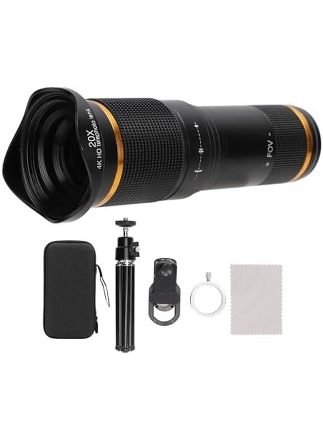 Acouto 20X Adjustable Mobile Phone Camera Lens Long Focus Telescopic Lens For Photography - Image 2