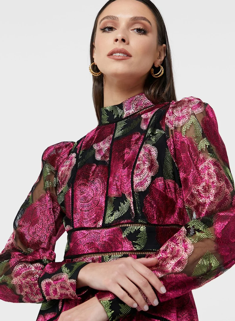 Ted Baker Tiered High Neck Dress