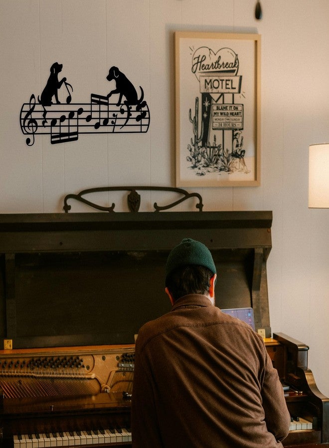 Chordwave Dog Playing Music Wall Art – Whimsical Music Notes Wall Decor with Jazz Meme 'The Lick', Unique Dog Room Decor & Gift for Dog Lovers and Music Enthusiasts - Image 5