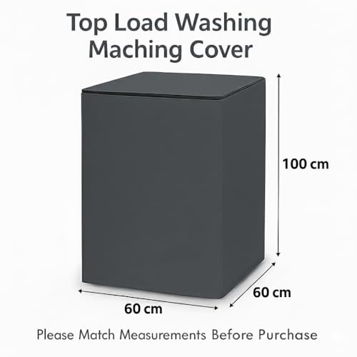 URBAN SELECT Top Load Washing Machine Cover for 10 kg Models | Waterproof & Dustproof Polyester Protector with Top Zip & Back Holes | Compatible with Samsung, IFB, LG, Whirlpool, Bosch, Haier, Siemens & More |1 PC - Image 2