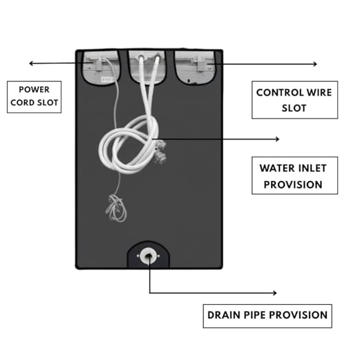 URBAN SELECT Top Load Washing Machine Cover for 10 kg Models | Waterproof & Dustproof Polyester Protector with Top Zip & Back Holes | Compatible with Samsung, IFB, LG, Whirlpool, Bosch, Haier, Siemens & More |1 PC - Image 4