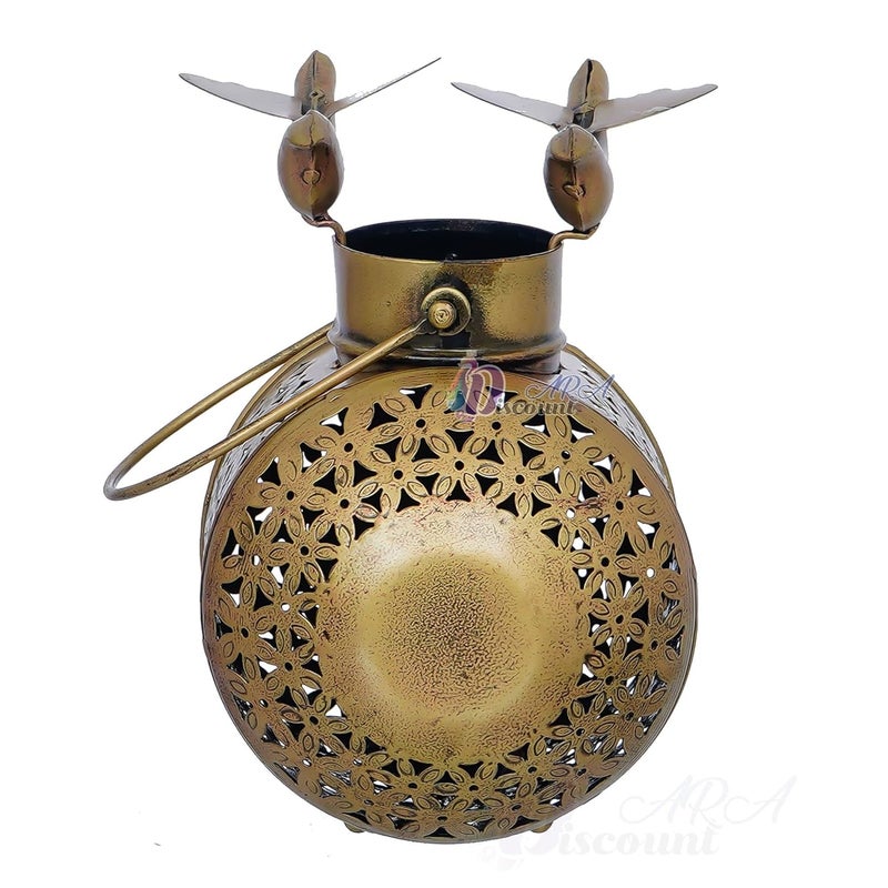 Discount ARA Tealight Candle Holder Antique Gold Finish Decorative ItemsHome Decor Items Diwali Decoration Items for Home Diwali Lighting for Home Decoration - Image 3