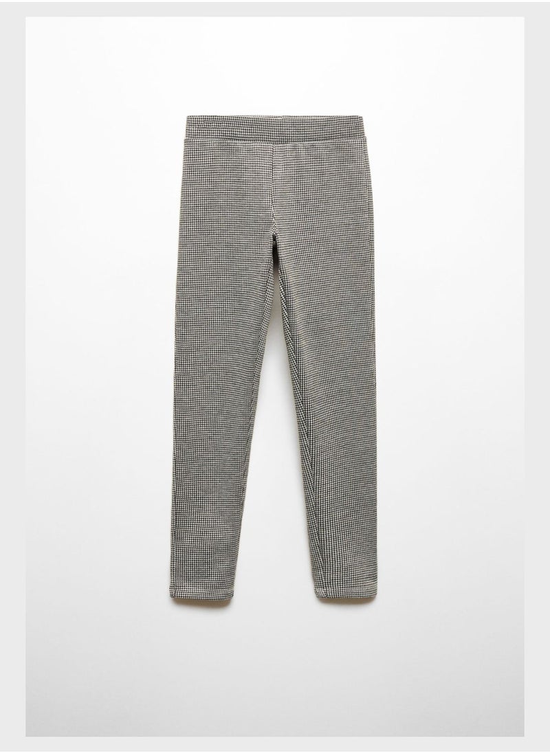 MANGO - Kids Checked Leggings - Image 1