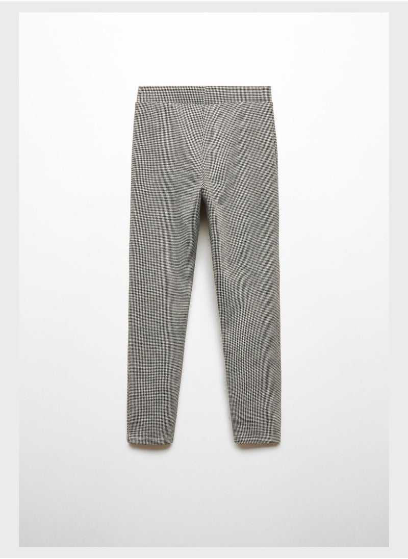MANGO - Kids Checked Leggings - Image 1