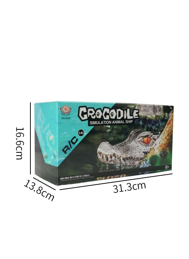 JJRC Children's Electric Remote Control Crocodile Remote Control Boat Simulation Floating On Water Parody Toy  - Image 3