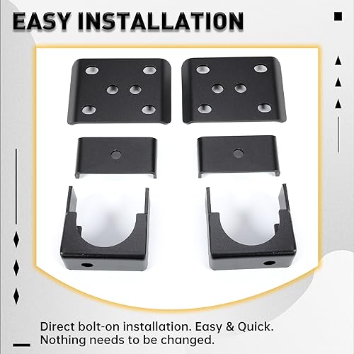 KUAFU 6" Rear Axle Flip Lowering Drop Kit Compatible with 1999-2007 C1500 1500 Silverado Sierra 2WD / 4WD Rear Axle Flip Kit Powder Coated Steel Black - Image 4