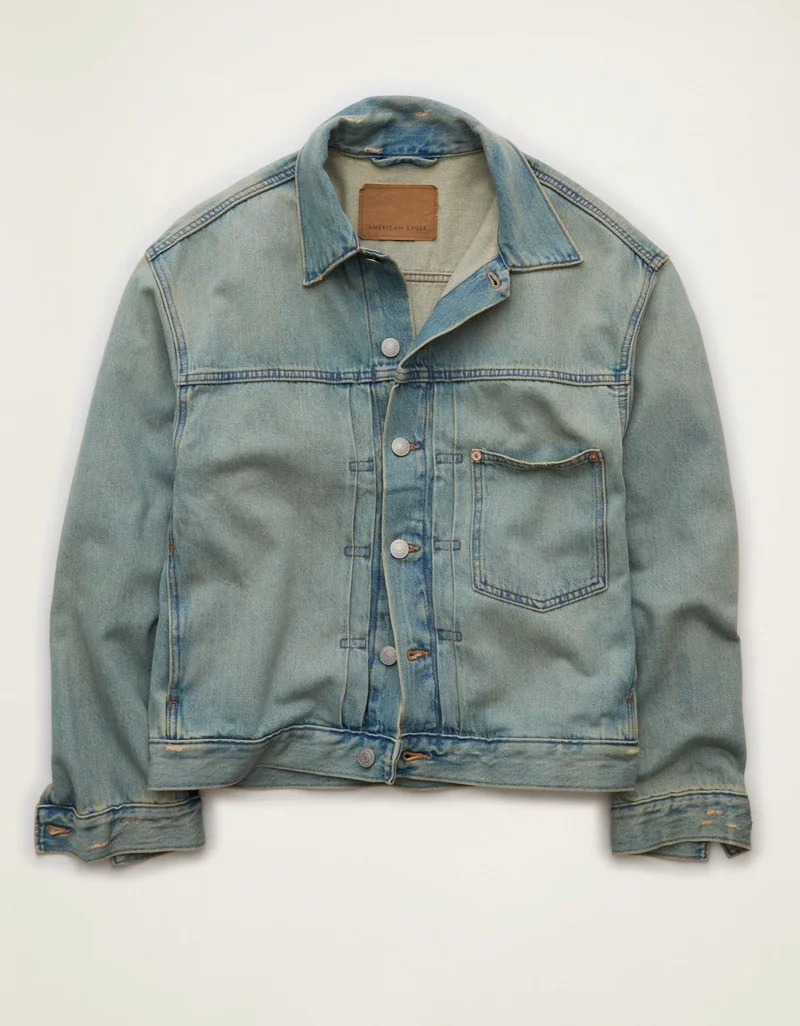 American Eagle  AE Relaxed Fit Denim Jacket  | Best Price UAE