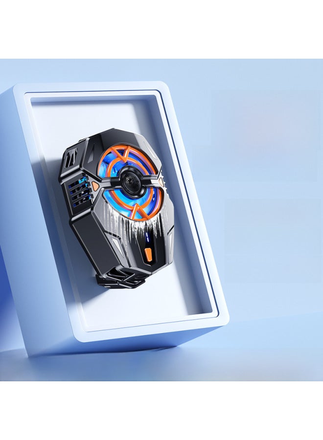 J20 Three-gear Adjustable Live Broadcast Mobile Phone Semiconductor Radiator Refrigeration Cooling Digital Display Artifact-Color:J20 Electroplating Black Belt Display  - Image 4