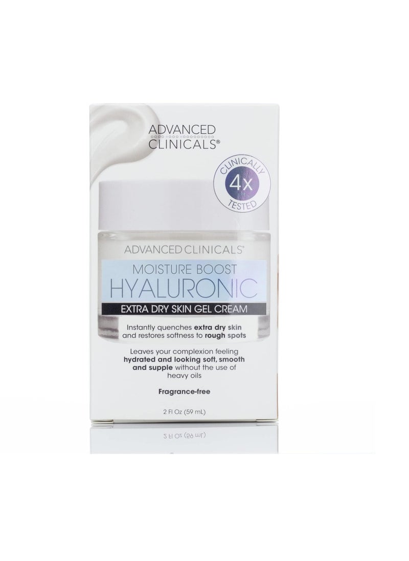 Advanced Clinicals - Moisture Boost Hyaluronic Extra Dry Skin Gel Cream 59 ml - Image 1