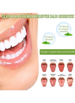 BTFMEI 4-Piece Tongue Scraper for Adults Kids for Oral Cleaning and Reducing Bad Breath  - Image 2