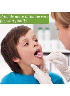 BTFMEI 4-Piece Tongue Scraper for Adults Kids for Oral Cleaning and Reducing Bad Breath  - Image 4