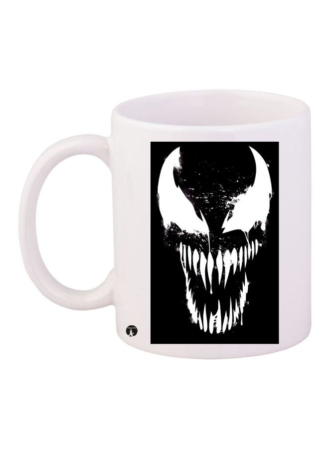 RYN Monster Printed Coffee Mug White/Black 11ounce