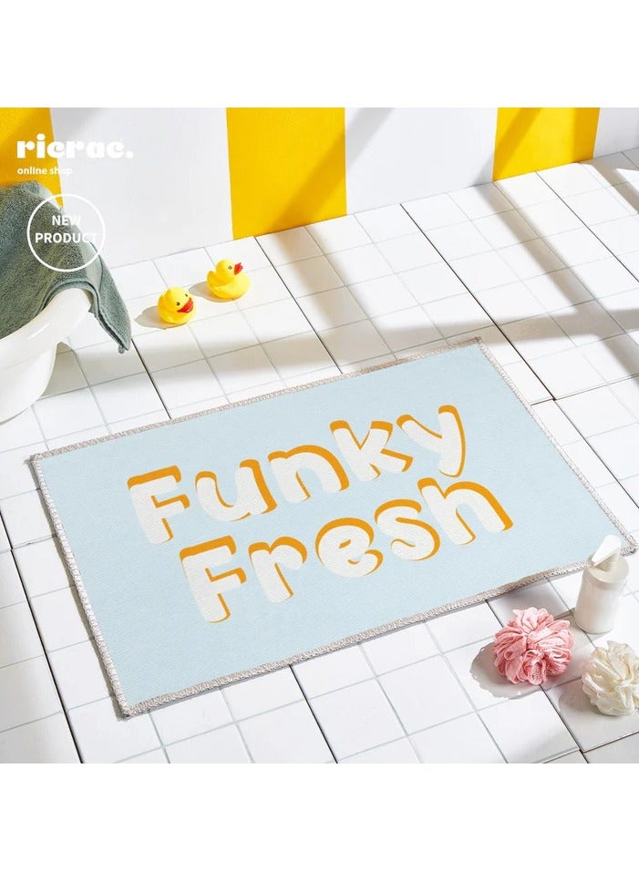 ricrac - Relota Decorative Bath Mat – Quick-Dry Comfort with Modern Print (80 x 50 cm). - Image 1