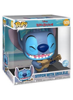 Funko Funko Pop Jumbo! Disney: Lilo and Stitch - Stitch with Uke (Exc) - Collectable Vinyl Figure - Gift Idea - Official Merchandise - Toys for Kids & Adults  - Image 2