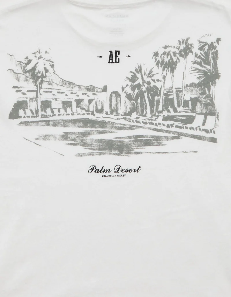 American Eagle  AE Logo Graphic T-Shirt  | Best Price UAE