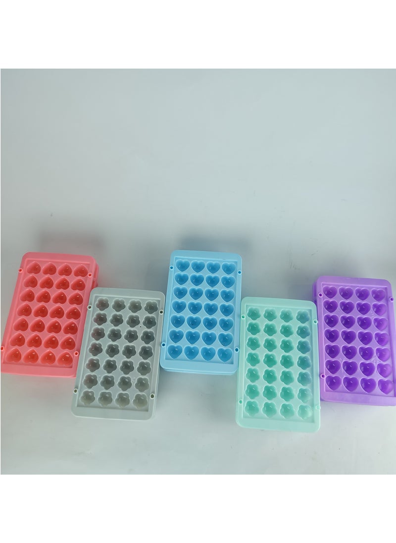 Generic - Two-tier ice cube tray, ice cubes in the shape of hearts and roses - Image 1