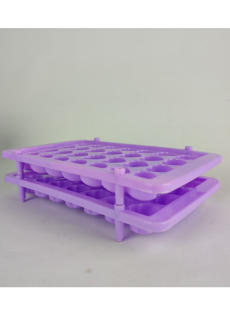 Generic - Two-tier ice cube tray, ice cubes in the shape of hearts and roses - Image 1