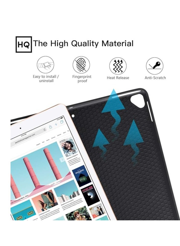 ميجوفاست iPad Pro 12.9 2017 /2015 مع حامل قلم Apple رفيع وخفيف الوزن وغطاء حامل ذكي مع خاصية التنبيه التلقائي والنوم المناسب لجهاز Apple iPad Pro 12.9 بوصة اللوحي الأول الثاني أسود - Image 4