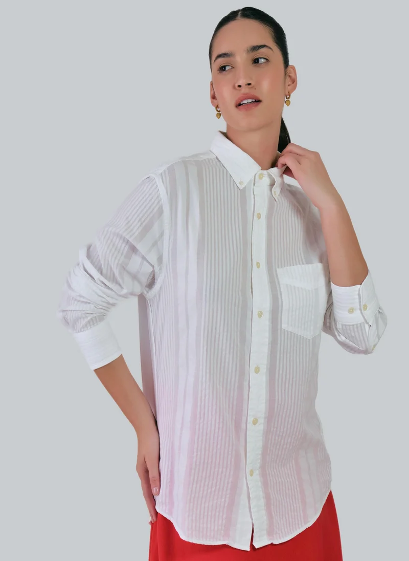 GANT Regular Fit Indigo Oxford Shirt