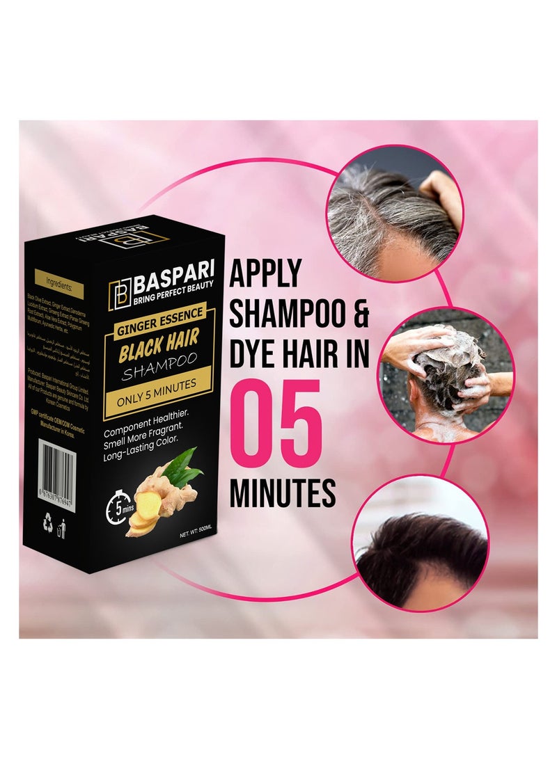 BASPARI Baspari vip Ginger hair color shampoo 500ml  - Image 3
