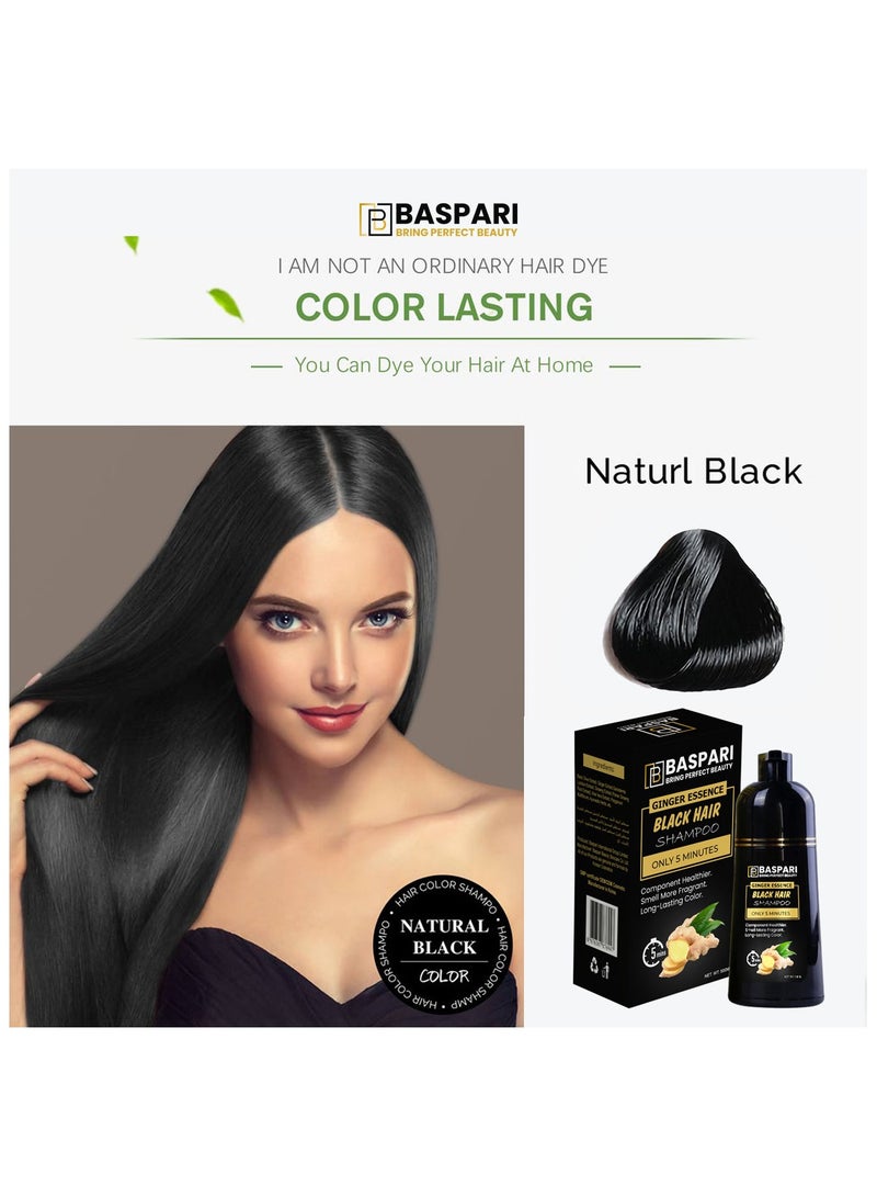 BASPARI Baspari vip Ginger hair color shampoo 500ml  - Image 4