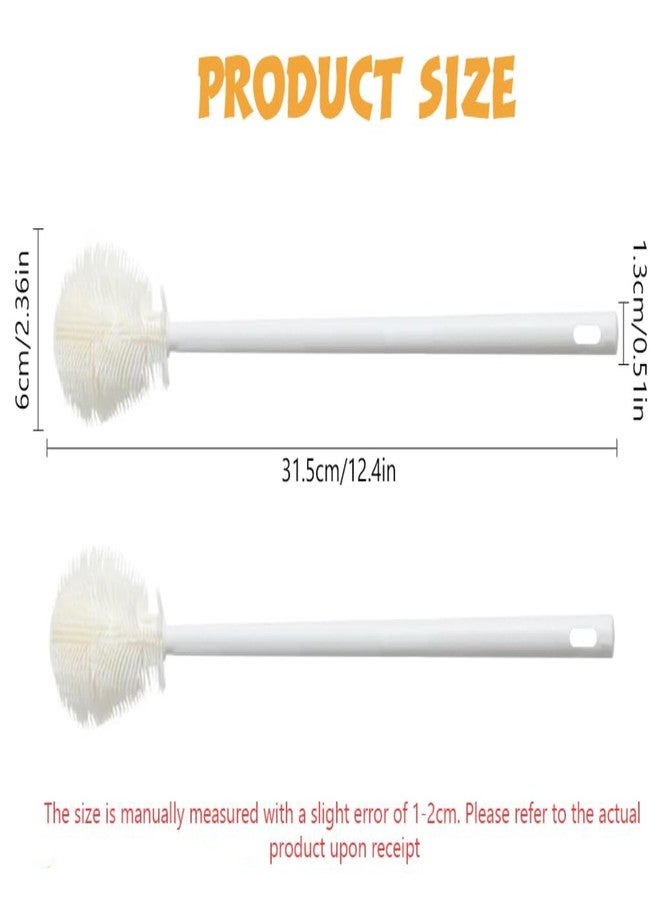 Tyagy Silicone Bottle Cleaning Brush Scrubber, Long Handle, Foldable, Soft Bristles for Cups, Baby Bottles, Thermoses (Pack of 4 Pcs) - Image 4