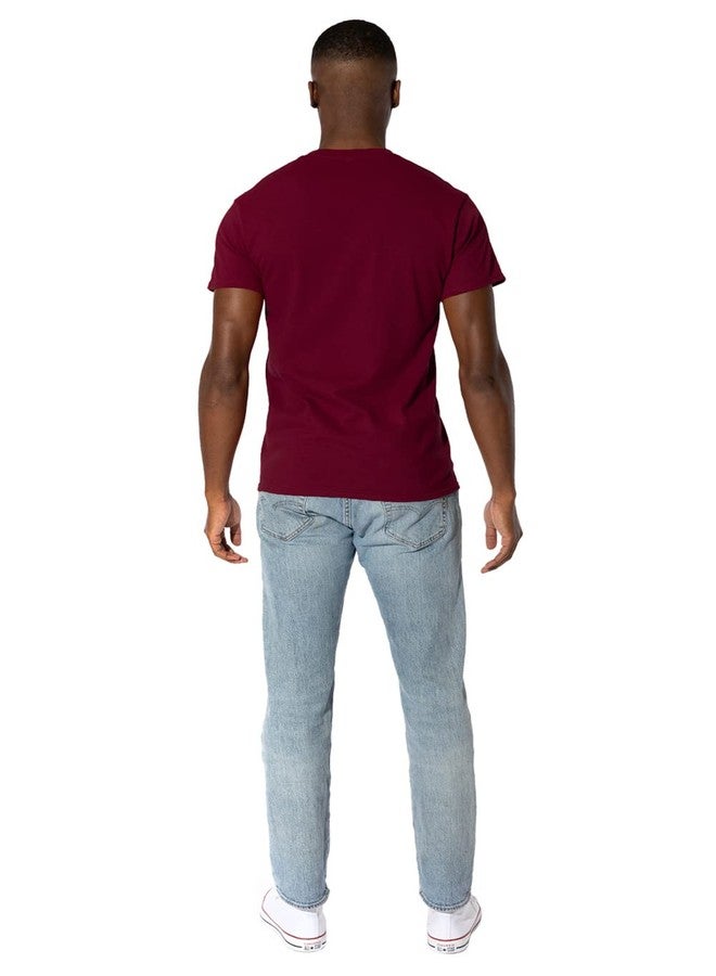 LOGOVISION Texas State University Official Large Logo Short Sleeve Mens Cotton T-Shirt,Maroon, X-Large - Image 3