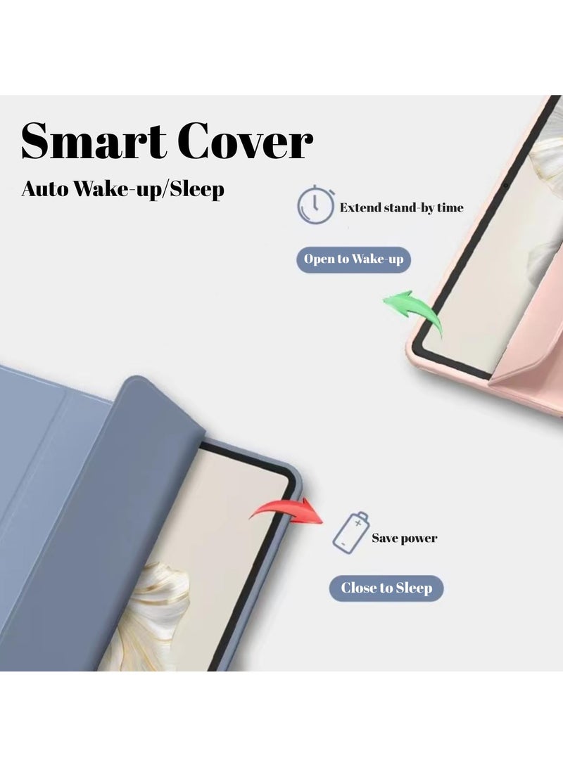 erorex Case Compatible with Honor Pad 9 12.1 Inch 2024 Cover, Slim Lightweight Stand Cover Soft TPU Shell Protective Bumper Cover for Honor Pad 9 12.1" Case with Auto Wake/Sleep Function (Black) - Image 3