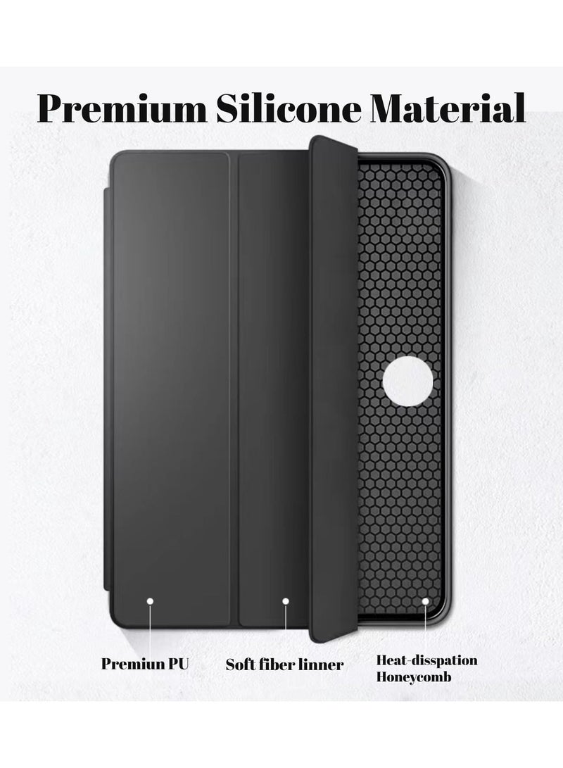 erorex Case Compatible with Honor Pad 9 12.1 Inch 2024 Cover, Slim Lightweight Stand Cover Soft TPU Shell Protective Bumper Cover for Honor Pad 9 12.1" Case with Auto Wake/Sleep Function (Black) - Image 5