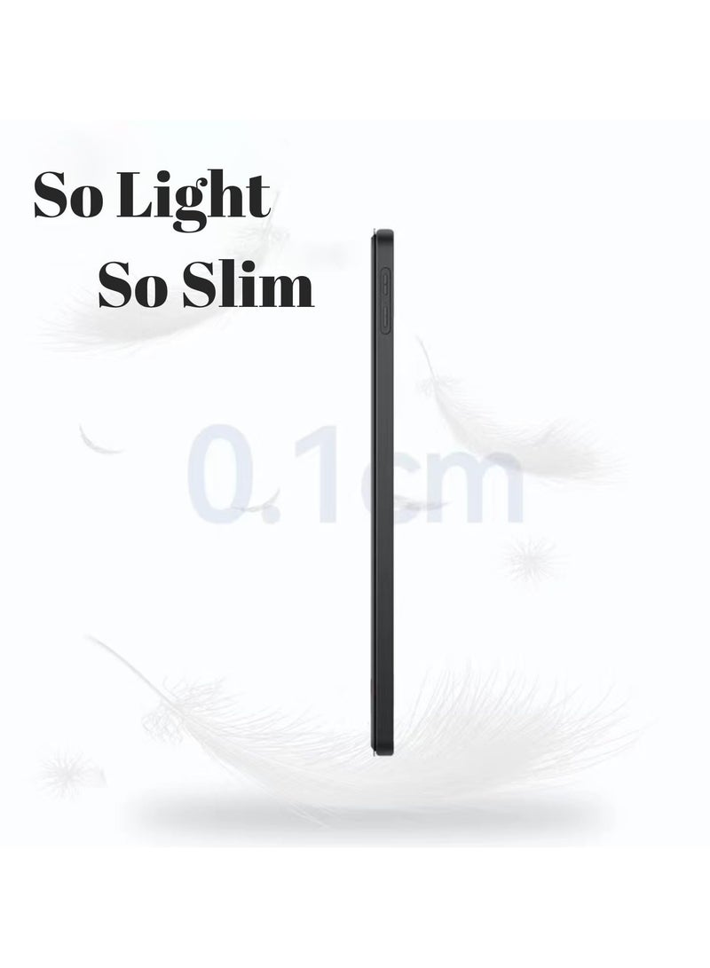 erorex Case Compatible with Honor Pad 9 12.1 Inch 2024 Cover, Slim Lightweight Stand Cover Soft TPU Shell Protective Bumper Cover for Honor Pad 9 12.1" Case with Auto Wake/Sleep Function (Black) - Image 4