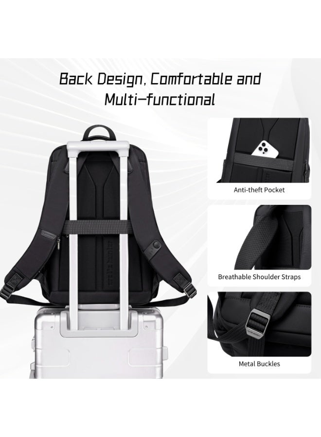 أركتيك هانتر حقيبة ظهر Arctic Hunter للأعمال للرجال والنساء مصنوعة من النايلون بسعة 25 لترًا ومقاومة للماء وجيوب متعددة وحجرة كمبيوتر محمول مقاس 15.6 بوصة مضادة للسرقة للمكتب والسفر والجامعة - Image 5