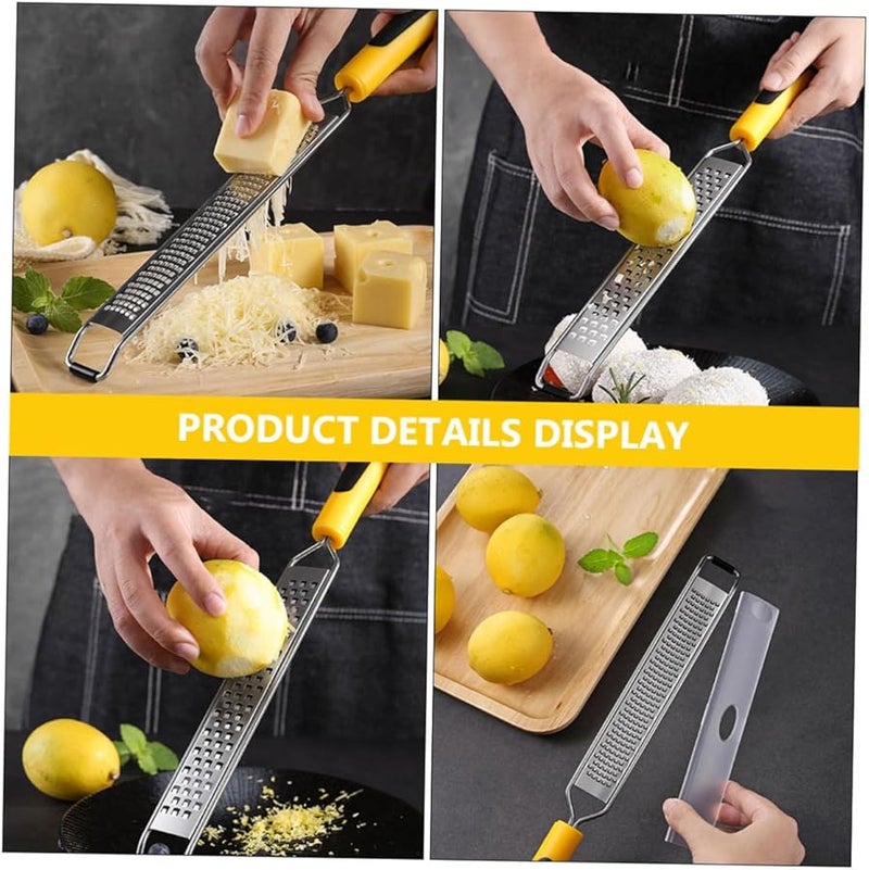 Stainless Steel Cheese Grater Set 2 Pack Multipurpose for Cheese Chocolate Lemon Vegetables - Image 5