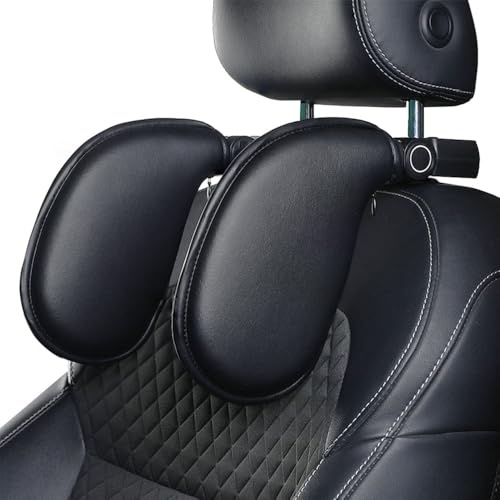 PartsTo Adjustable Kids Travel Car Seat Headrest Pillow with Lean Support Cushion Sleeping Travel Neck Safeguard Cushion Suitable for Kids Children Teenagers and Adults - Image 1