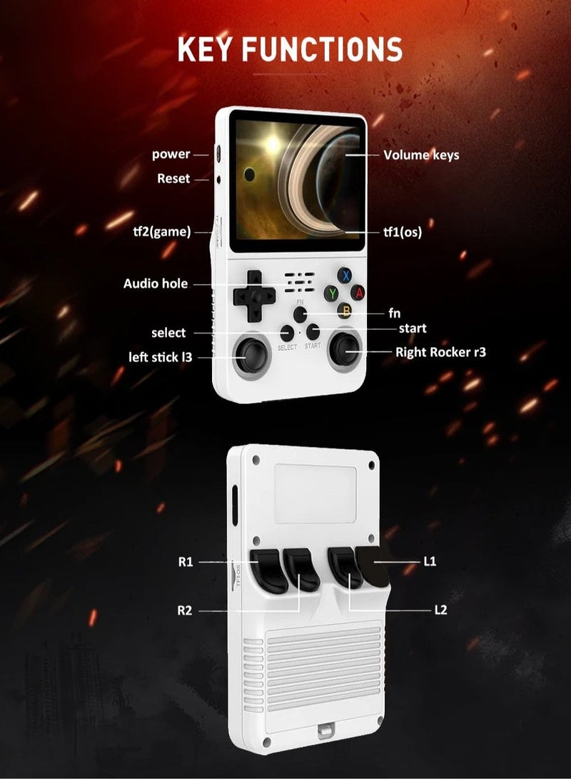 R36S Handheld Game Console 3.5 Inch IPS Screen, Linux System with 64G TF Card, 10+ Emulators and Dual 3D Joysticks for Kids and Adults - Image 5