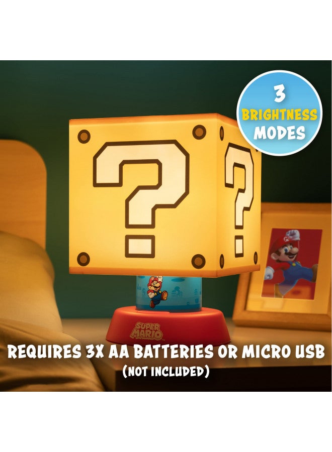 Paladone Super Mario Icon Lamp with 3 Brightness Settings and Auto Shut Off, Nintendo Game Merchandise and Themed Bedside Decor for Kids - Image 2