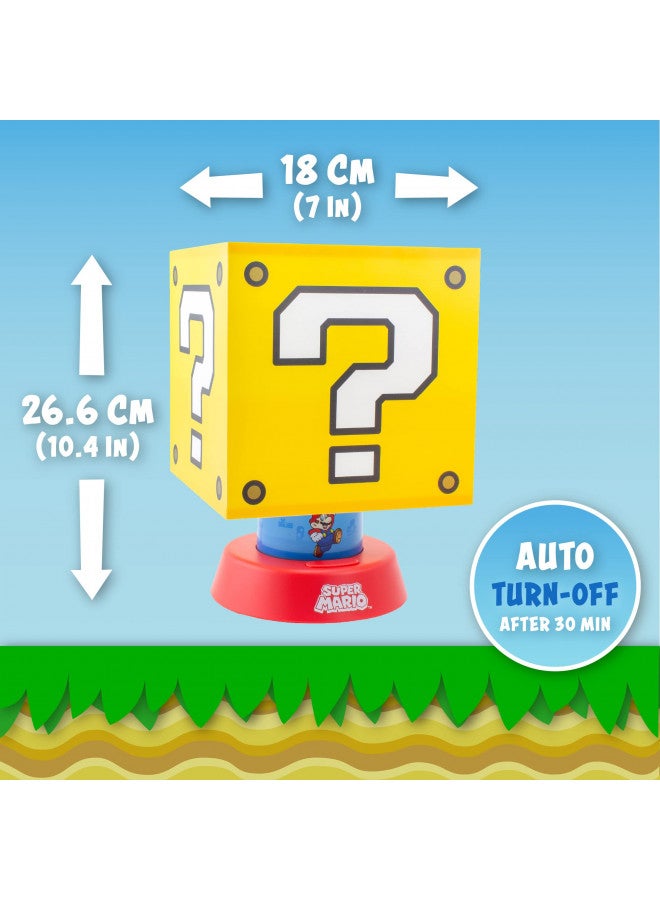 Paladone Super Mario Icon Lamp with 3 Brightness Settings and Auto Shut Off, Nintendo Game Merchandise and Themed Bedside Decor for Kids - Image 3