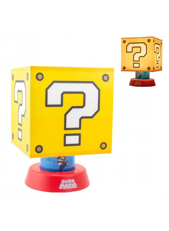 Paladone Super Mario Icon Lamp with 3 Brightness Settings and Auto Shut Off, Nintendo Game Merchandise and Themed Bedside Decor for Kids - Image 1