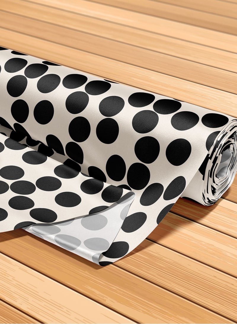 Vellato Al Lail Aramny Silk Fabric By The Yard Black White Polka Dots Jalabiya Makhweer Dressmaking 58 Inches Width - Image 5