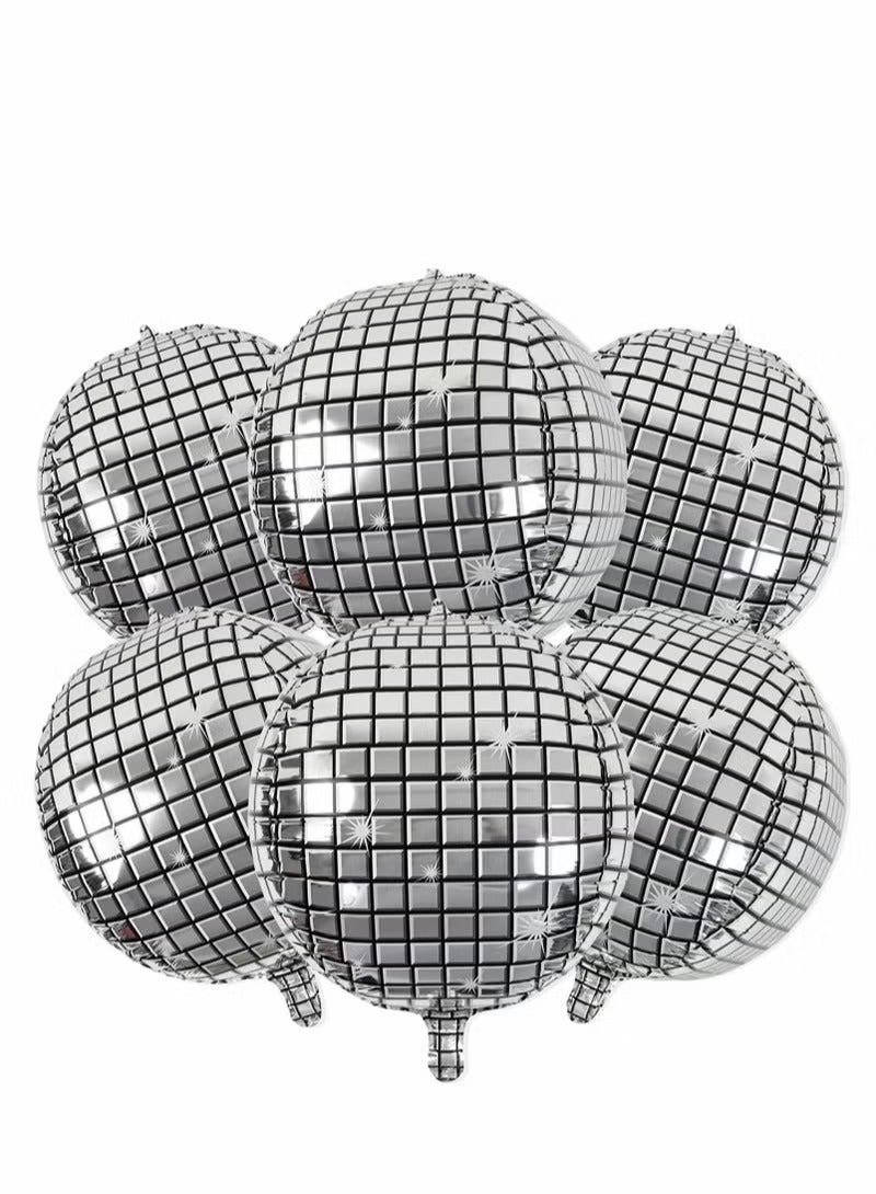 Mirror Balloons, 6 Pcs Disco Metallic Balloons for 70s Party Decorations - Image 1